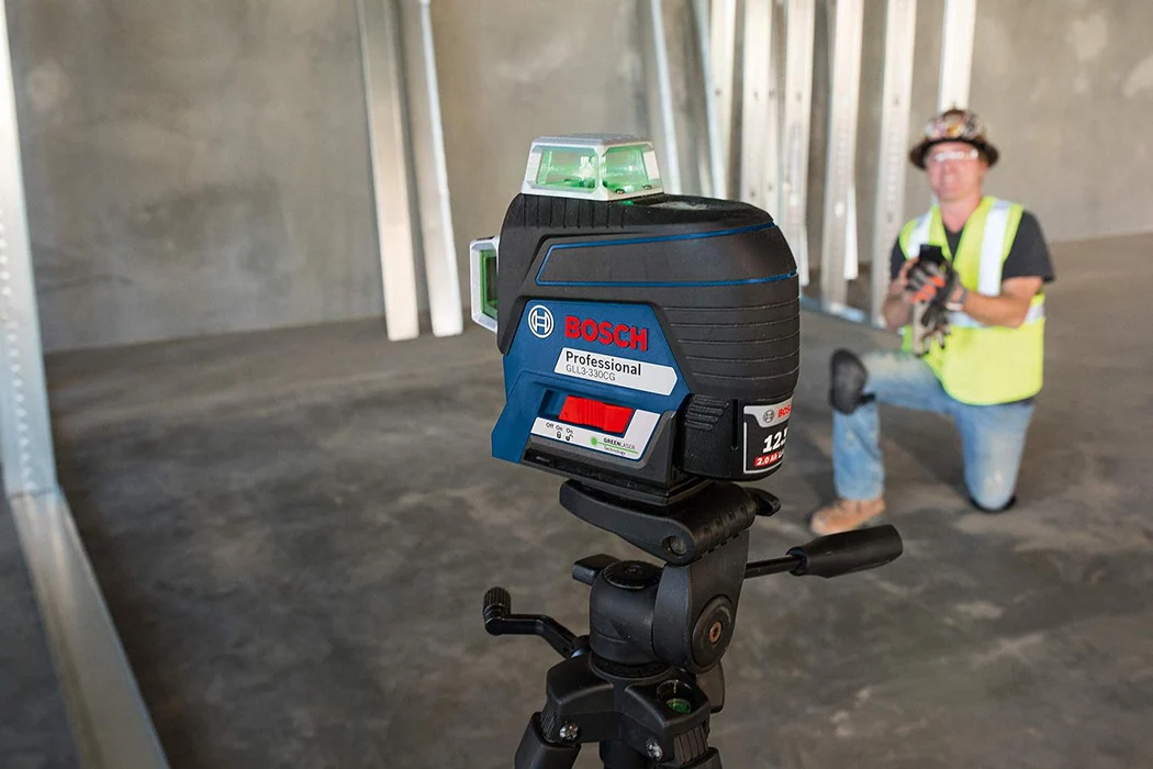 Bosch 360 Degree Connected Green-Beam Three-Plane Leveling and Alignment-Line Laser