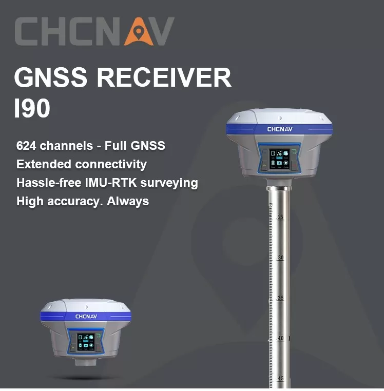 CHC i90 survey insrument 624 Channels 32GB Storage Precision Gps Gnss Receiver RTK with IMU
