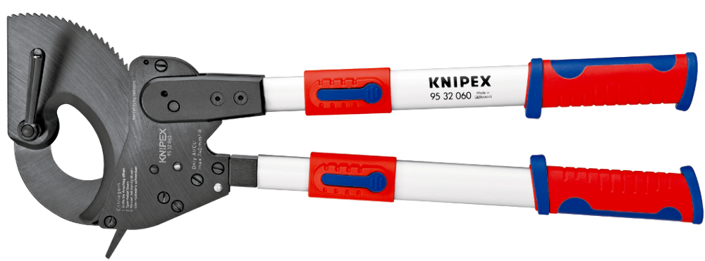 KNIPEX 95 32 060 - Cable Cutter (ratchet action) with telescopic handles 650 - 860 mm